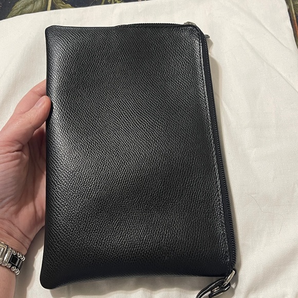 Coach Black Toiletry Bag with Blue Accents - Picture 3 of 6